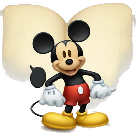 mickey mouse on the book emoji