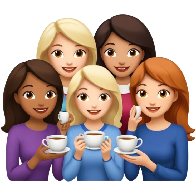 Tea-time-gossip emoji