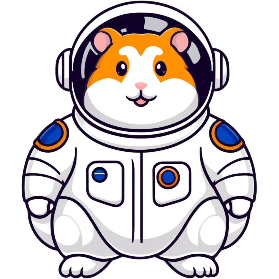 chubby hamster cosmonaut emoji