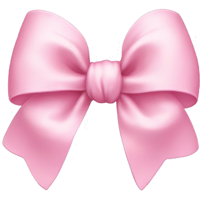 light pink bow emoji
