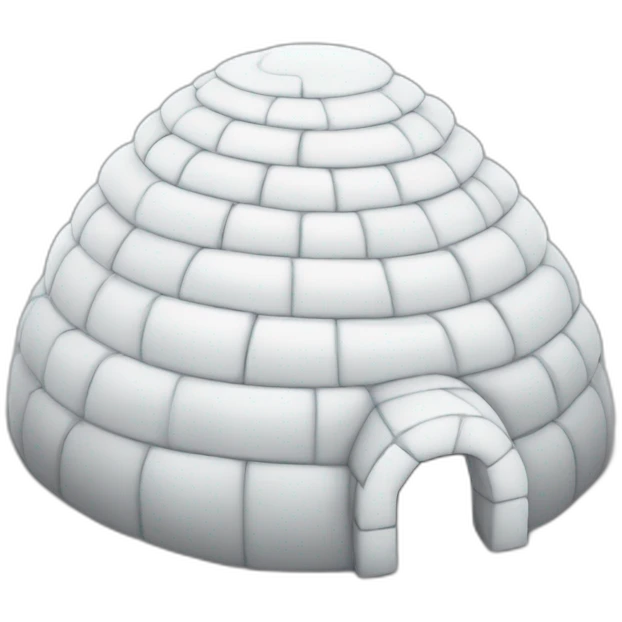 igloo b'day celebration white background emoji