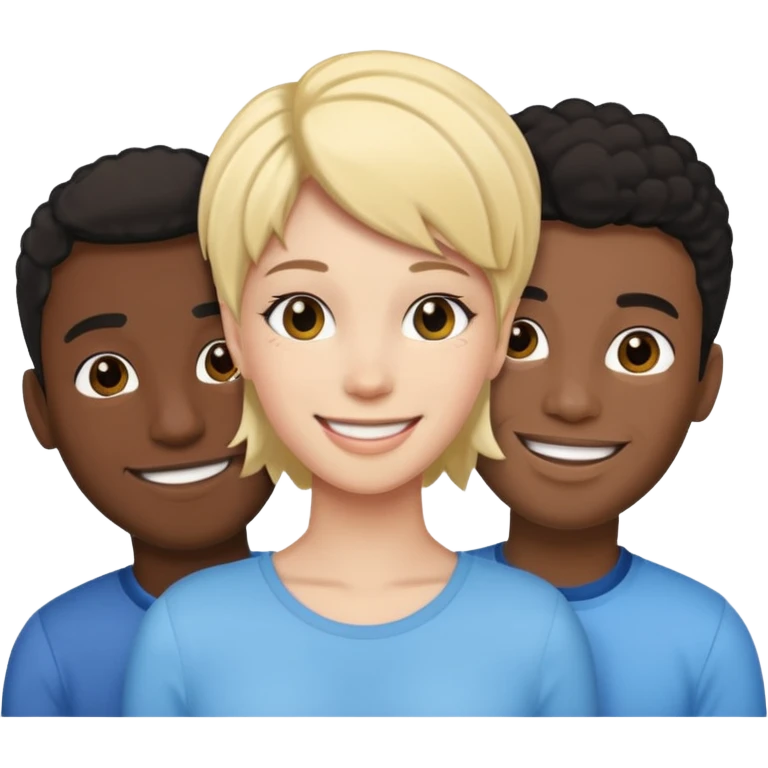 Femboy with 2 black dude emoji