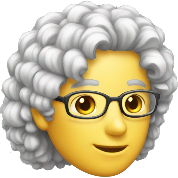 scientist hair Pinck emoji
