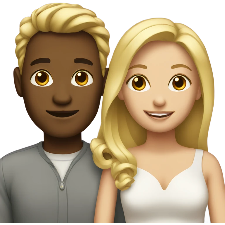 a blonde couple emoji