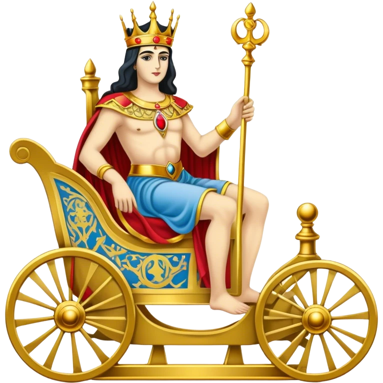 The chariot on a Tarot Card emoji