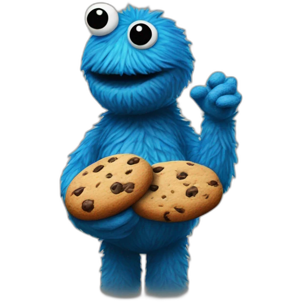 Bezos and cookie monster emoji