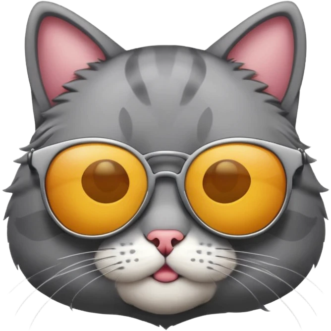 Cat wearing sunglasses emoji