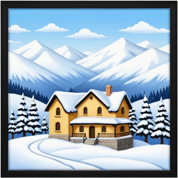 thumbnail picture mac os, painting on wall, snow emoji