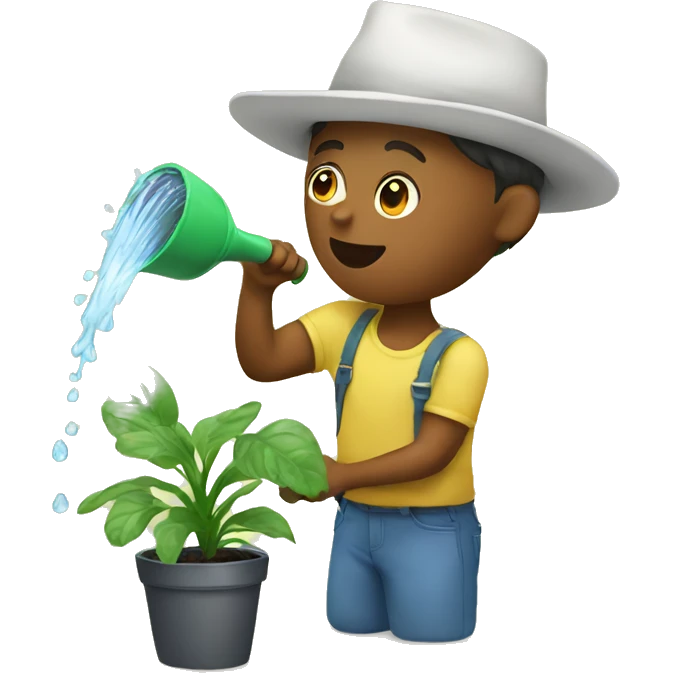 Watering plants emoji