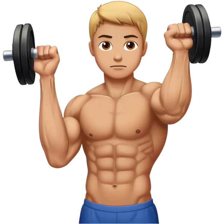 bodybuilder forearm exercise emoji