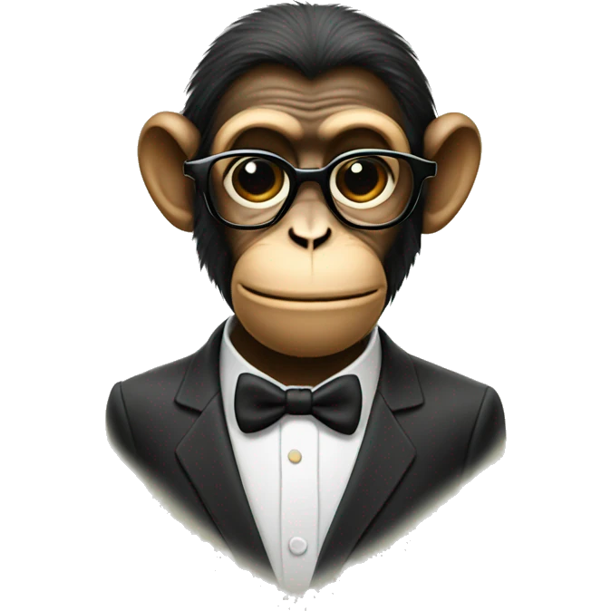 Monkey wearing groucho marx glasse emoji