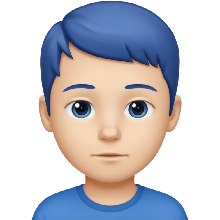 child with blue shirt emoji