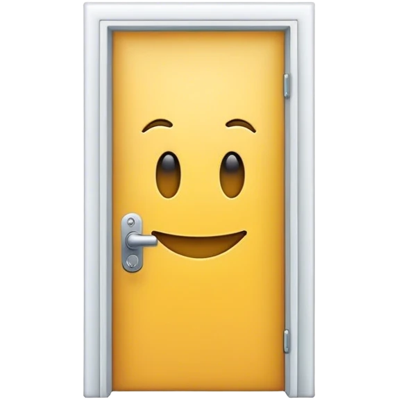 Door holding smiling emoji emoji