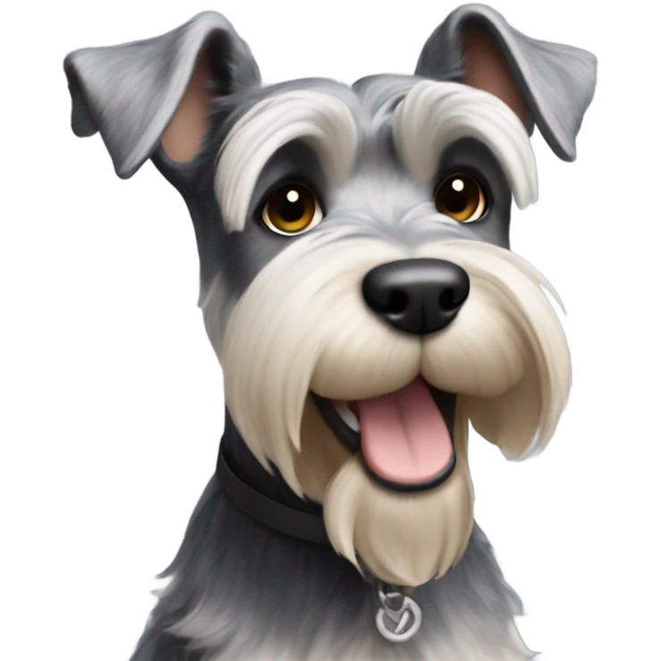Schnauzer celebrates NY emoji