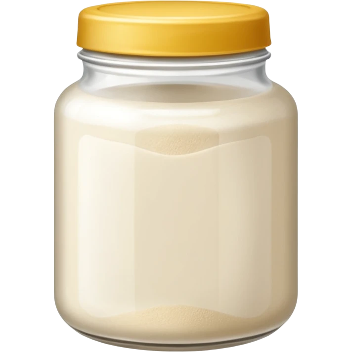 Poudre blanche dans un bocal  emoji