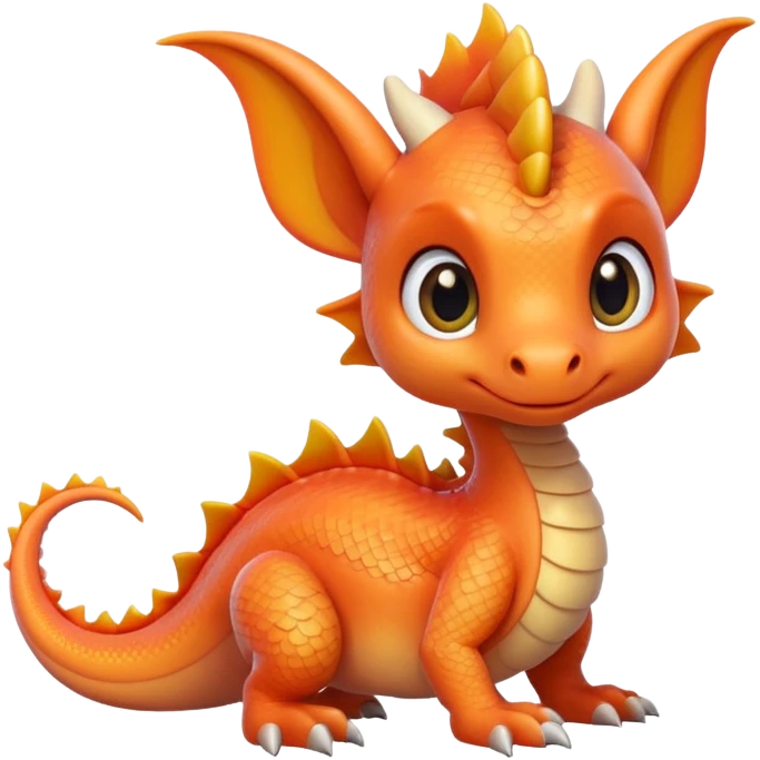 peach cute dragon emoji