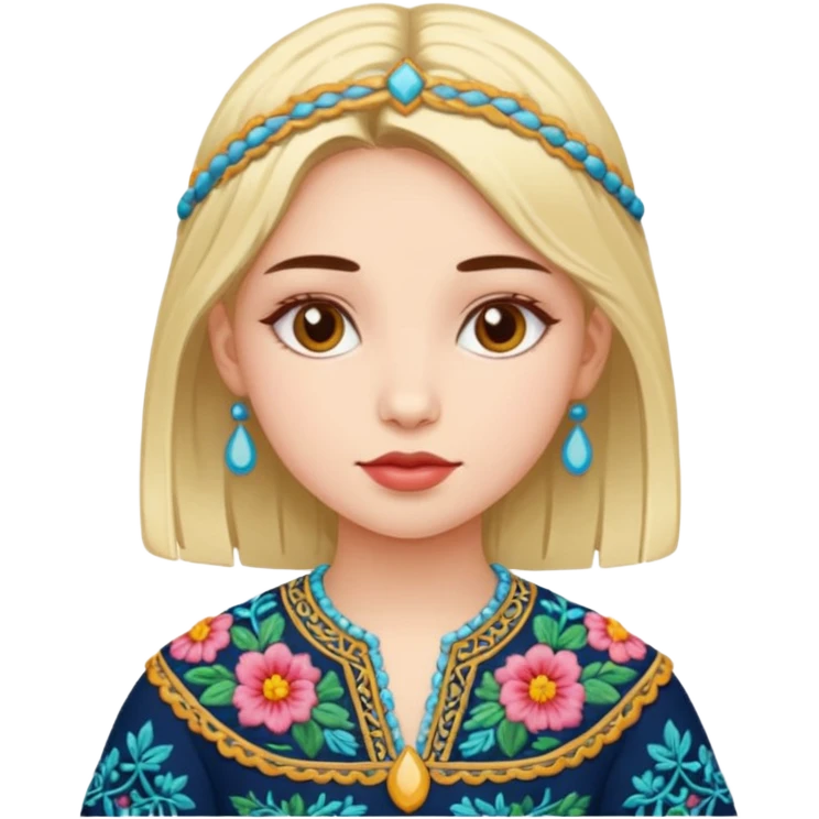 Create bhutanese emoji a girl character wearing kira emoji