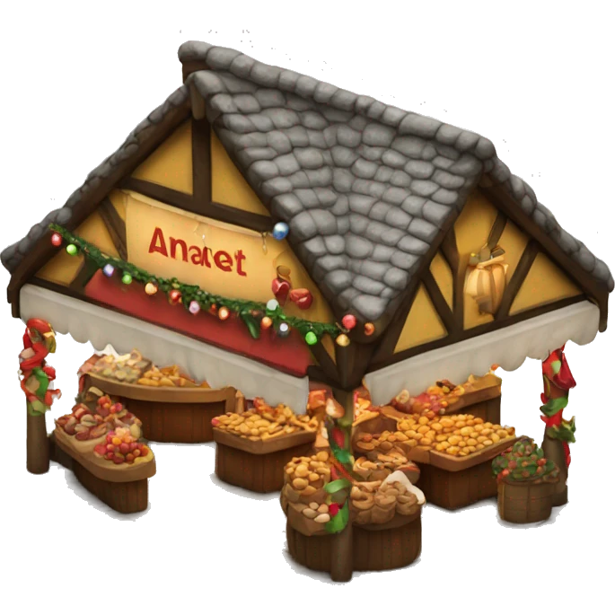a christmas market emoji