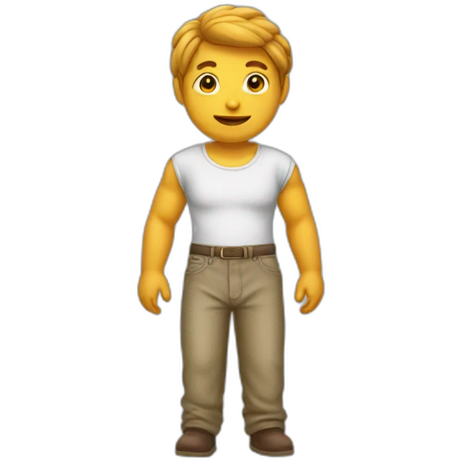 frijol con pantalon emoji