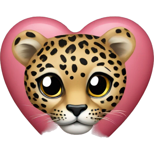 heart with leopard print  emoji