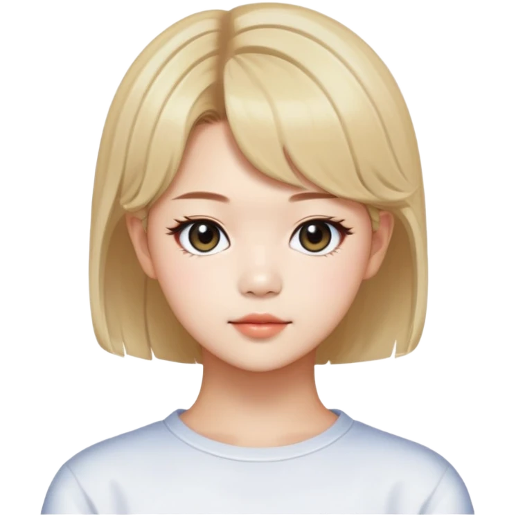 Jeongyeon from K-pop group Twice with short hair emoji