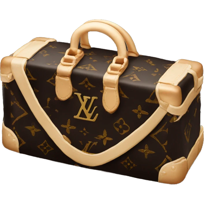 Black Louis Vuitton cake emoji