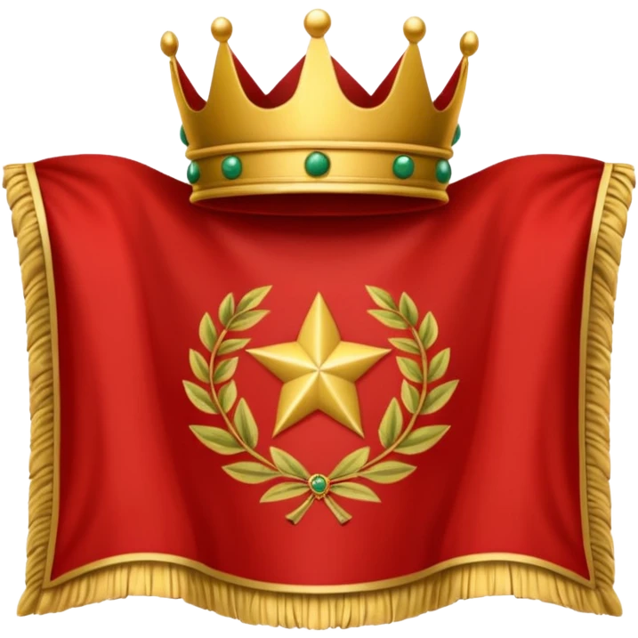 peux tu me générer le drapeau de l'empire romain en mode emoji drapeau basique avec une couronne de l'aurier et marquer SPQR au milieux emoji
