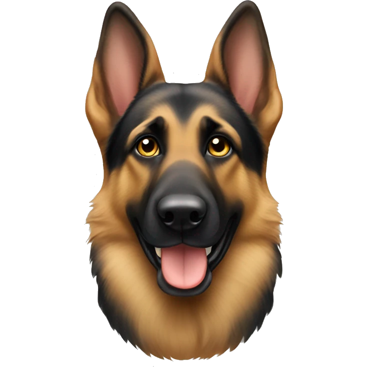 German shepherd with floppy ears emoji