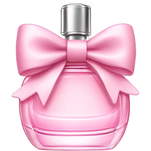Light pink bow perfume  emoji
