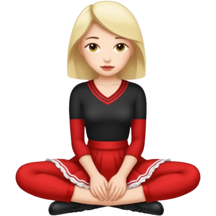 Submissive sissy cuck on knees wearing female clothes emoji