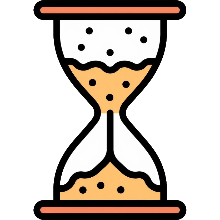hourglass with flowing sand emoji