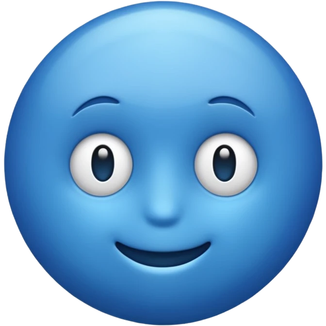 blue emoji-style object emoji