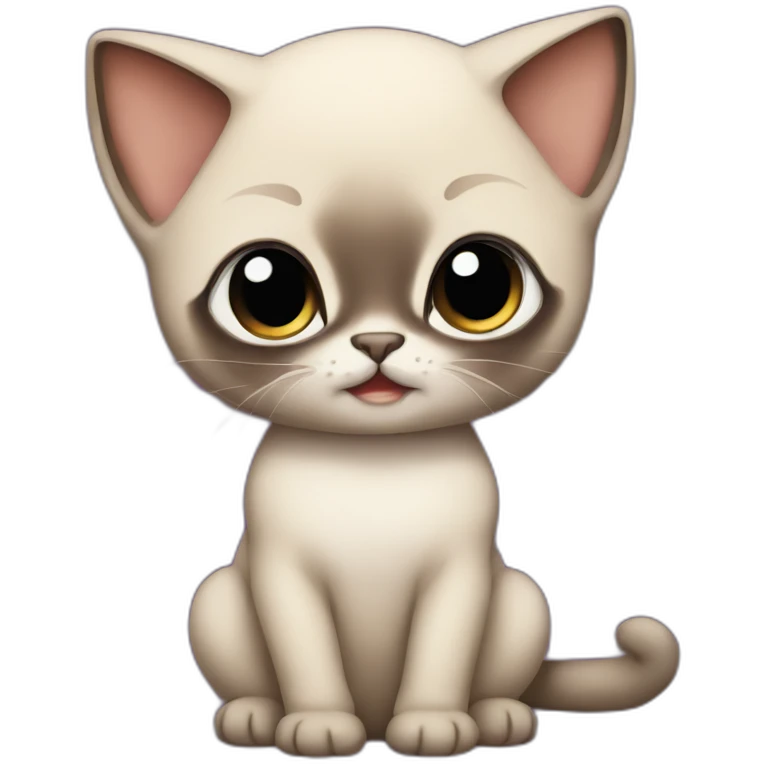 Siamese baby cat emoji