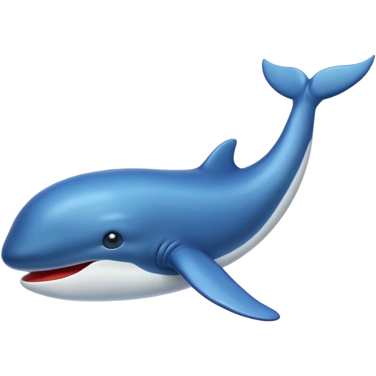 blue whale, apple emoji style emoji