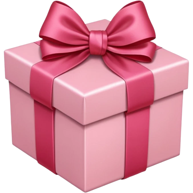 gift box red with pink pale satin bow

 emoji