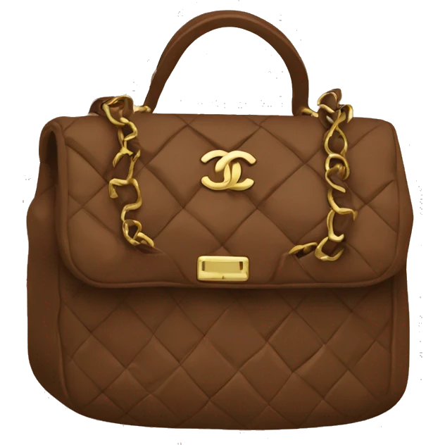 brown chanel bag emoji