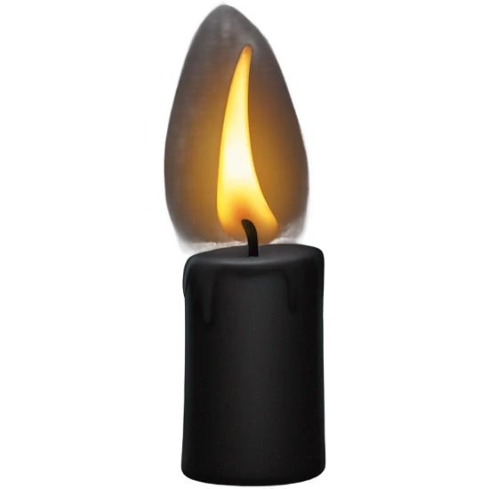 Black candle emoji