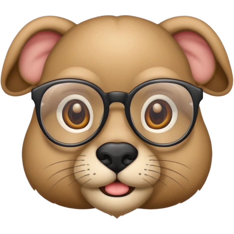 animal wtih glasses emoji