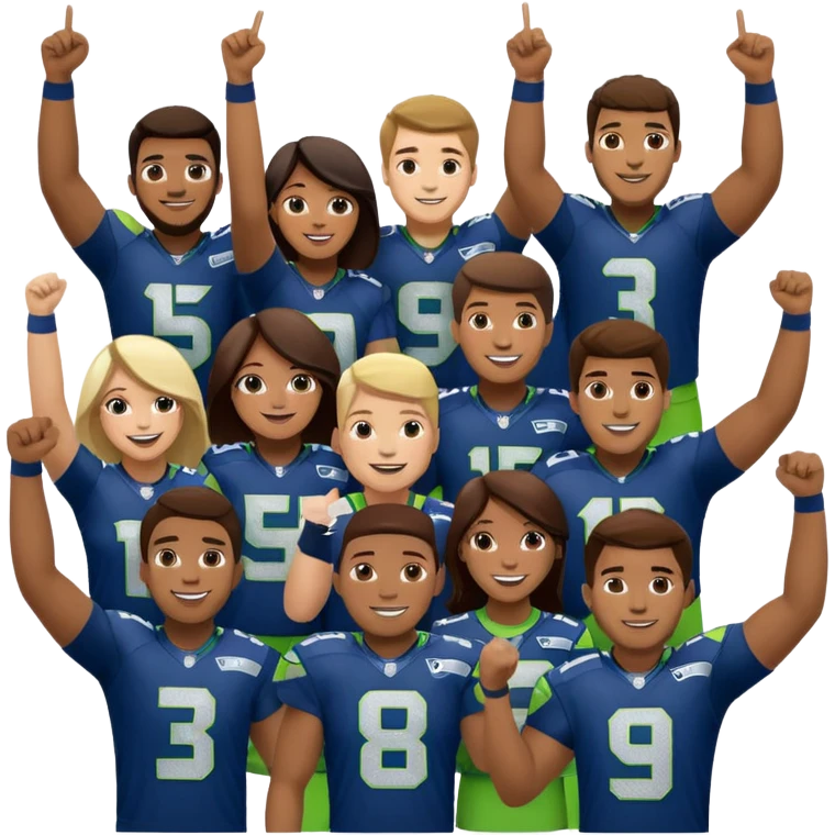 Seahawks celebrating emoji