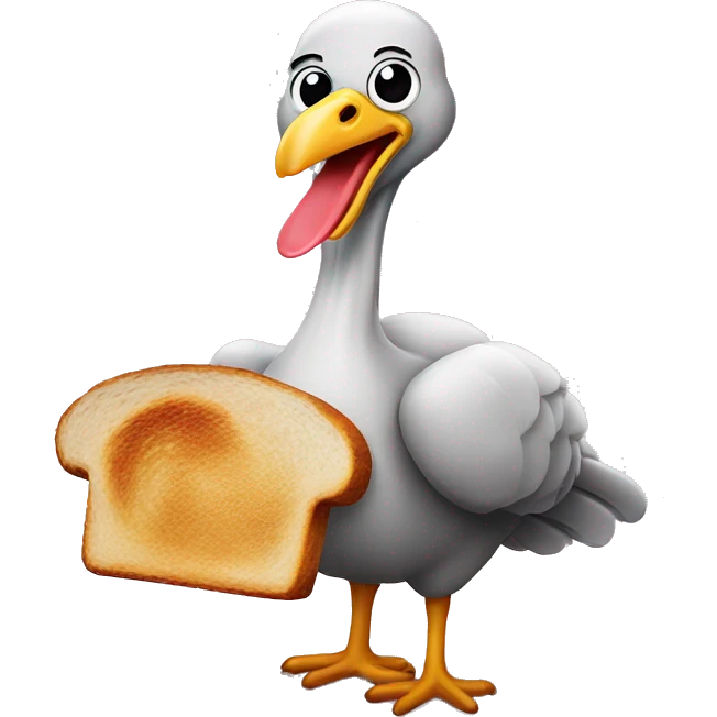 Turkey with Burnt toast and oyster emoji