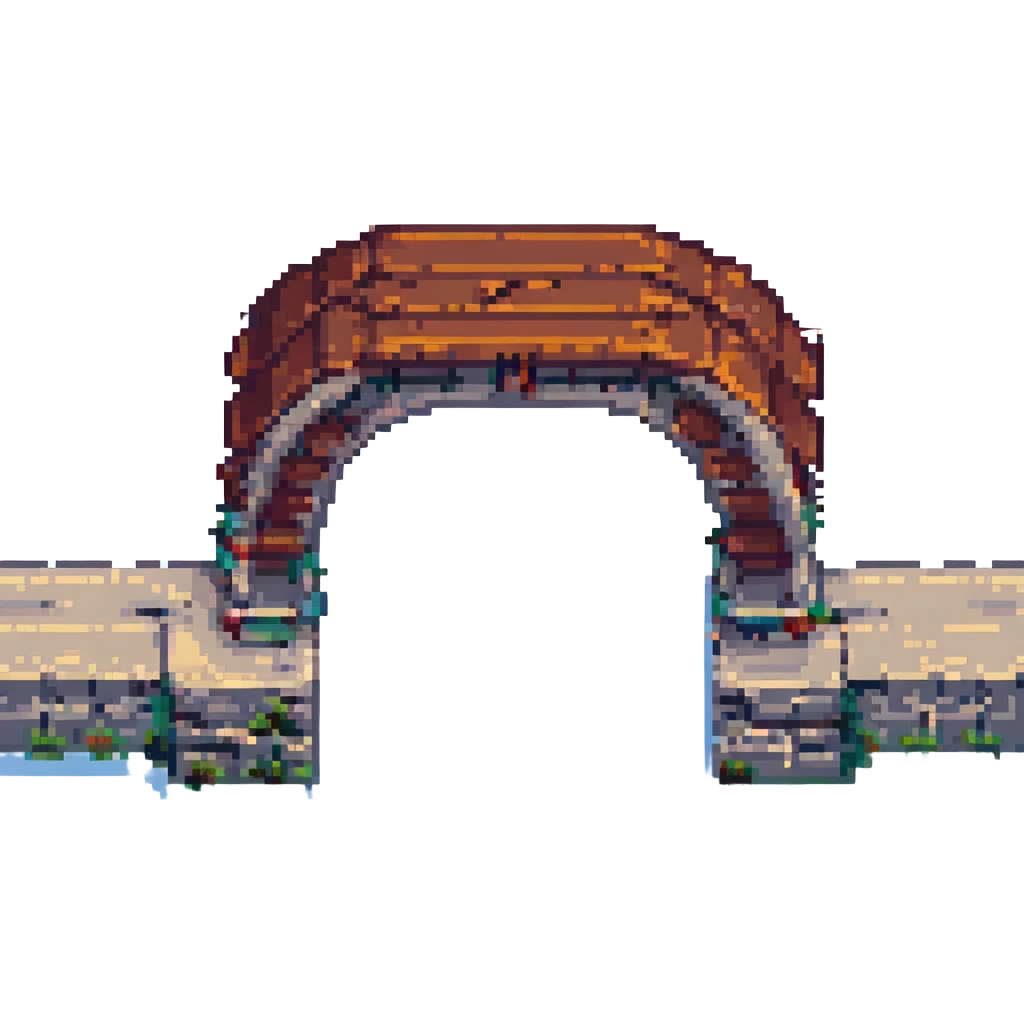 a bridge in pixel art style emoji