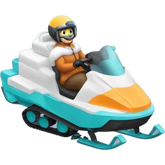 Snow mobile emoji