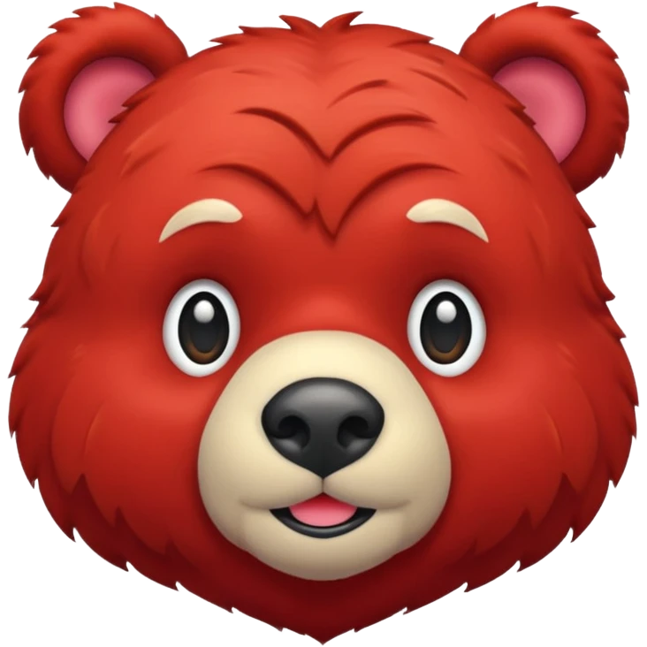 red bear emoji