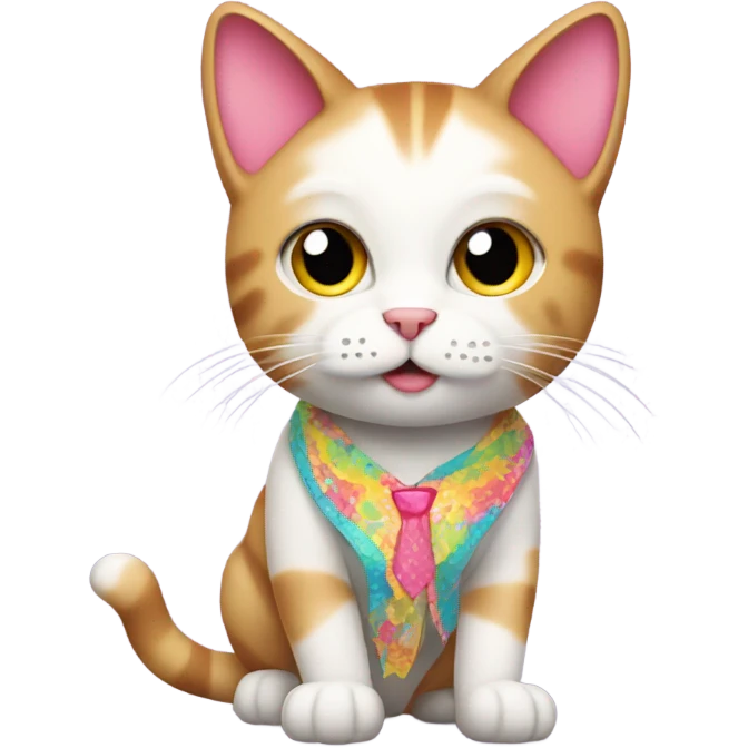 A cat wearing a bra  emoji