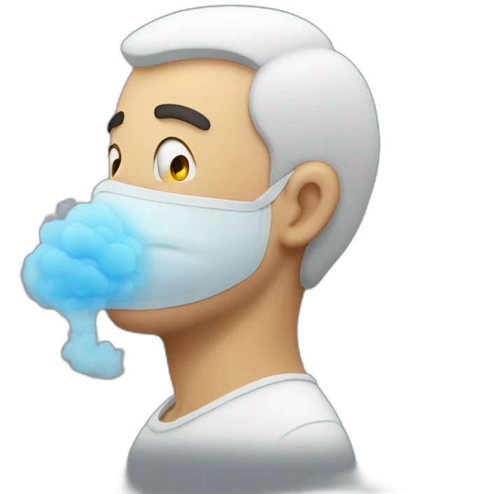 man breathe air emoji