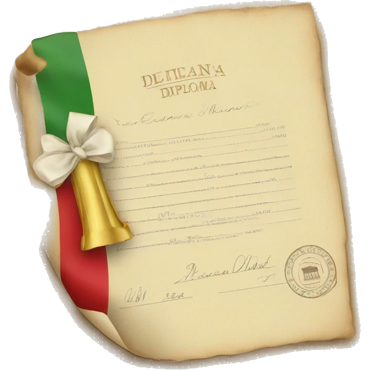 italian diploma emoji