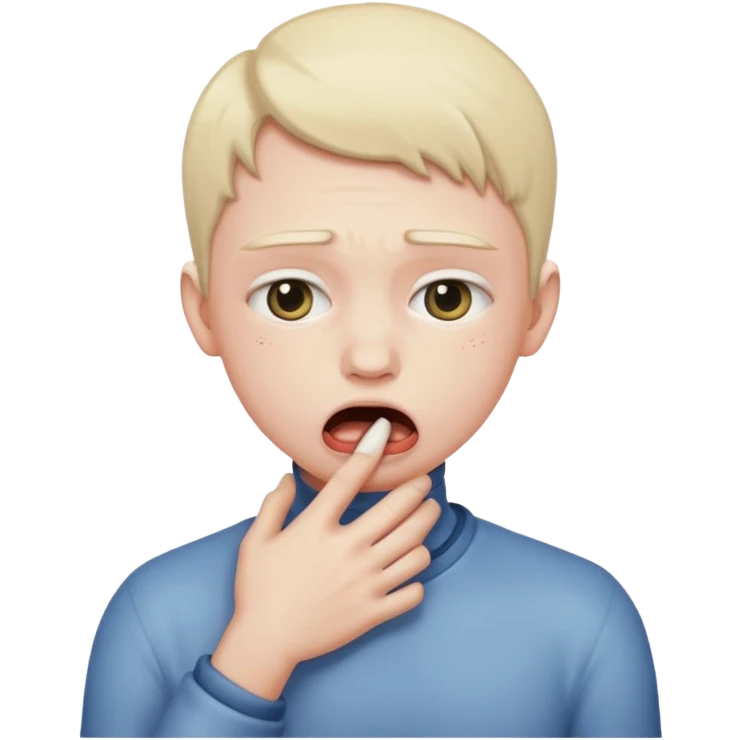 Choking yourself dramaticly emoji