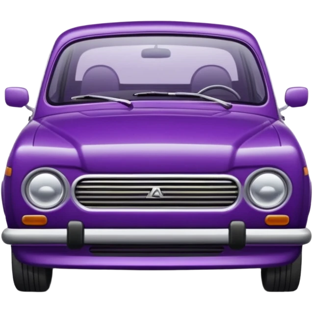 lada sedan with baklajan emoji