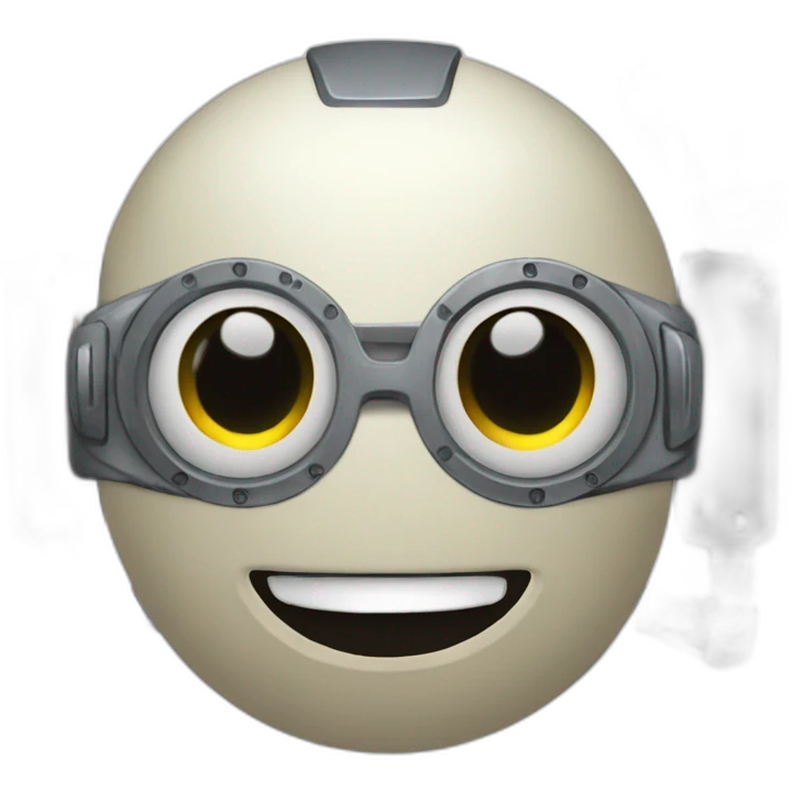 https://emojis.sh/p/fyos99FpSD - Based on this emoji, make a happy robot emoji with a thumbs up emoji