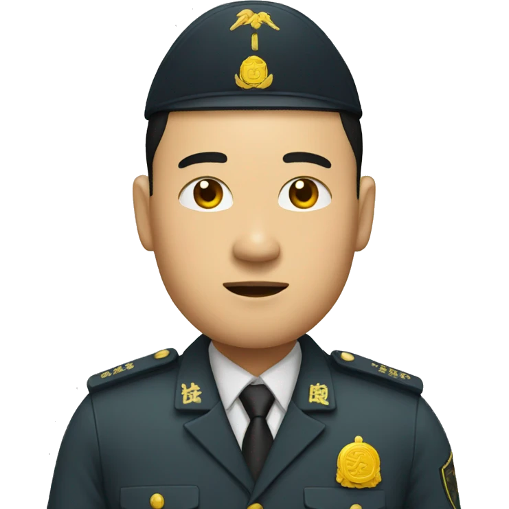 Chinese security guard emoji